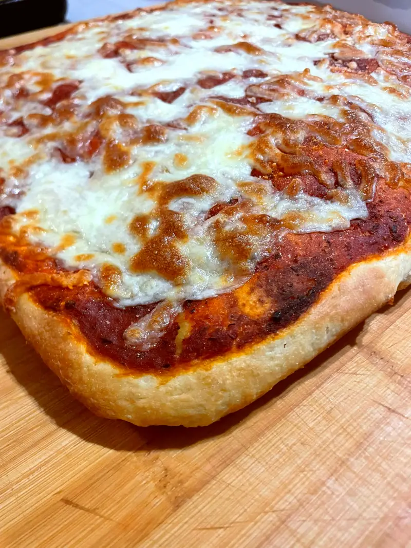 Pizza Margherita in teglia