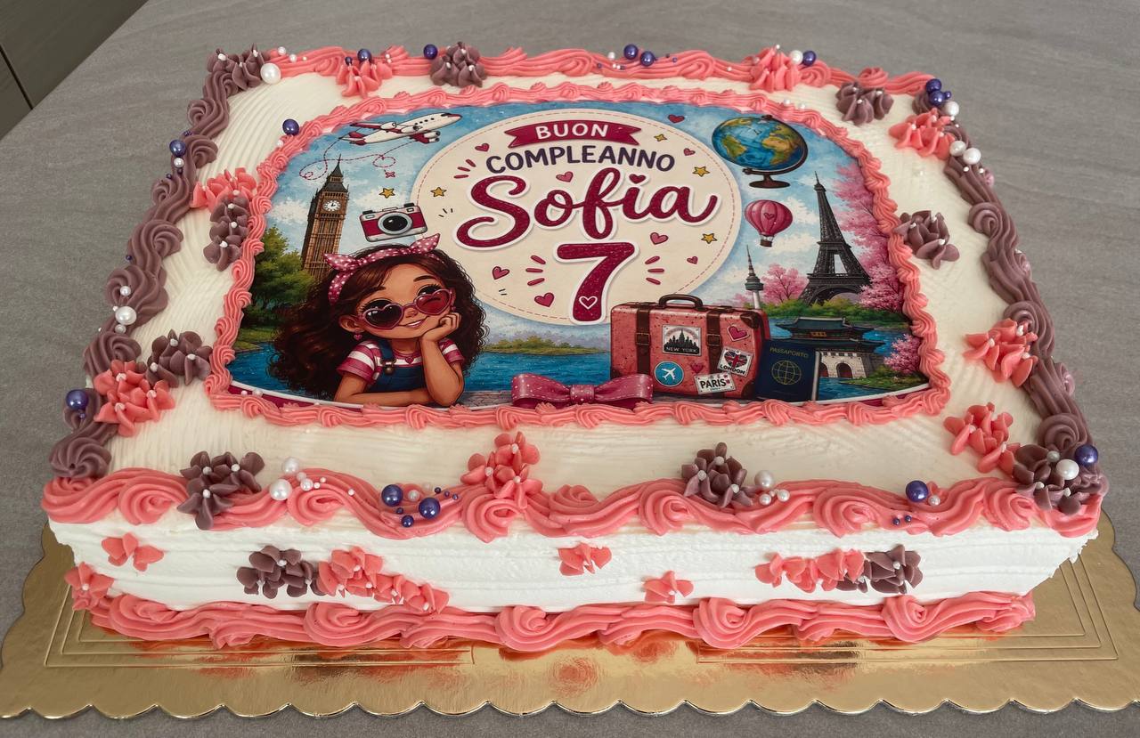 Torta personalizzata con stampa alimentare
