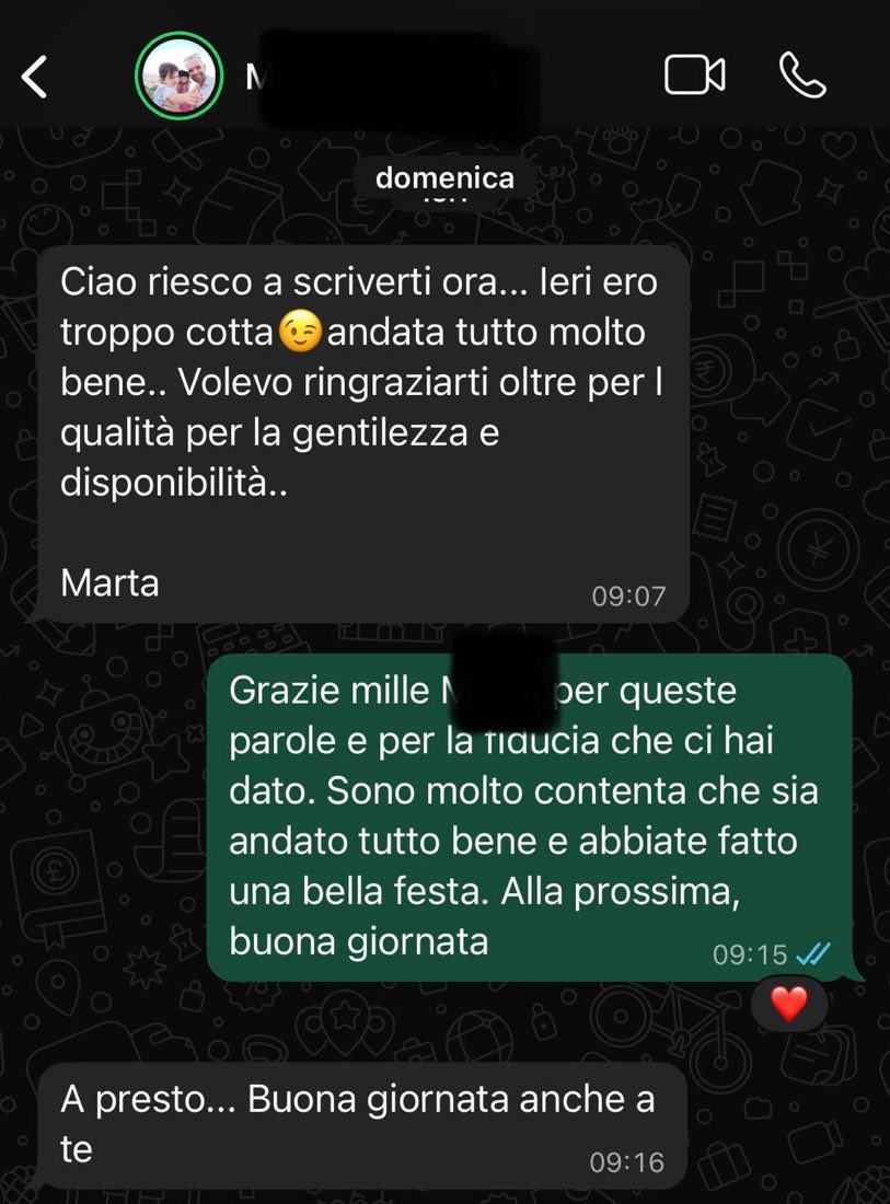 Testimonianza cliente 5